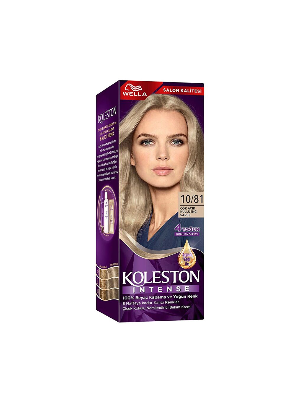 Wella Renksiz Koleston Intense Saç Boyası 10/81 Çok Açık Küllü İnci Sarısı - Salon Kalitesi - 1