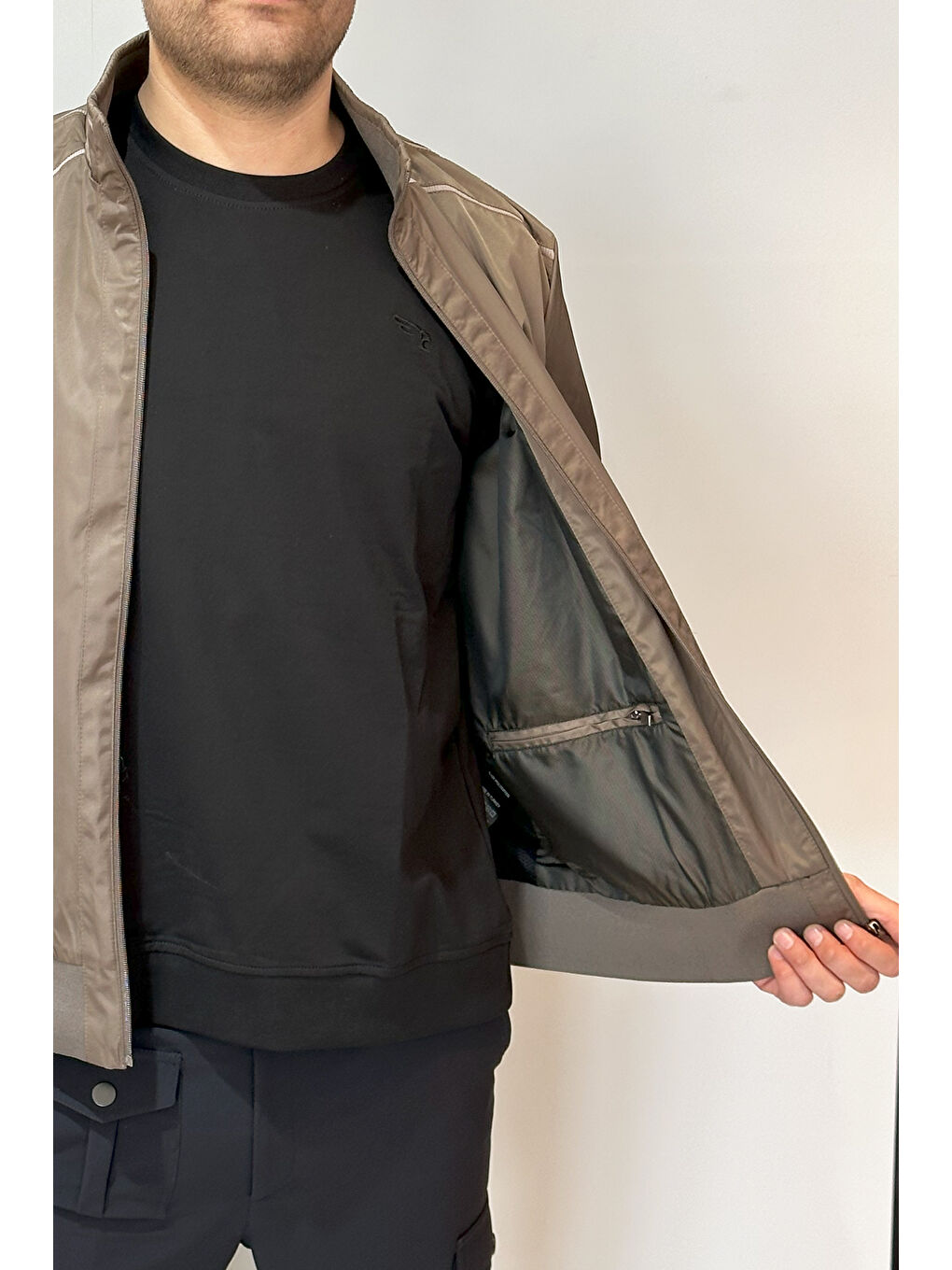 Kahverengi Erkek Feremuarlı Mevsimlik Ceket Tek Üst REU-9114 Camel-4