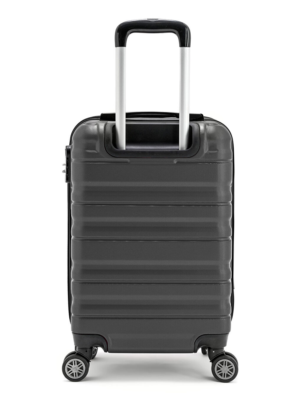 Antrasit Abs Baklava Desenli Valiz Seti-6