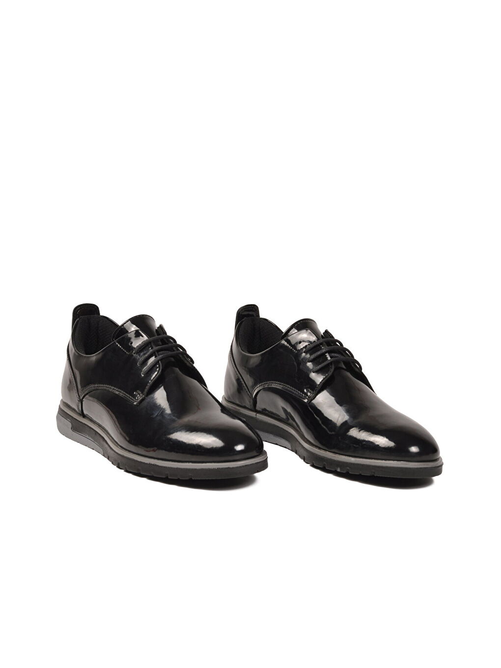 Siyah Rugan Bağcıklı Erkek Klasik Ayakkabı 206 M-2