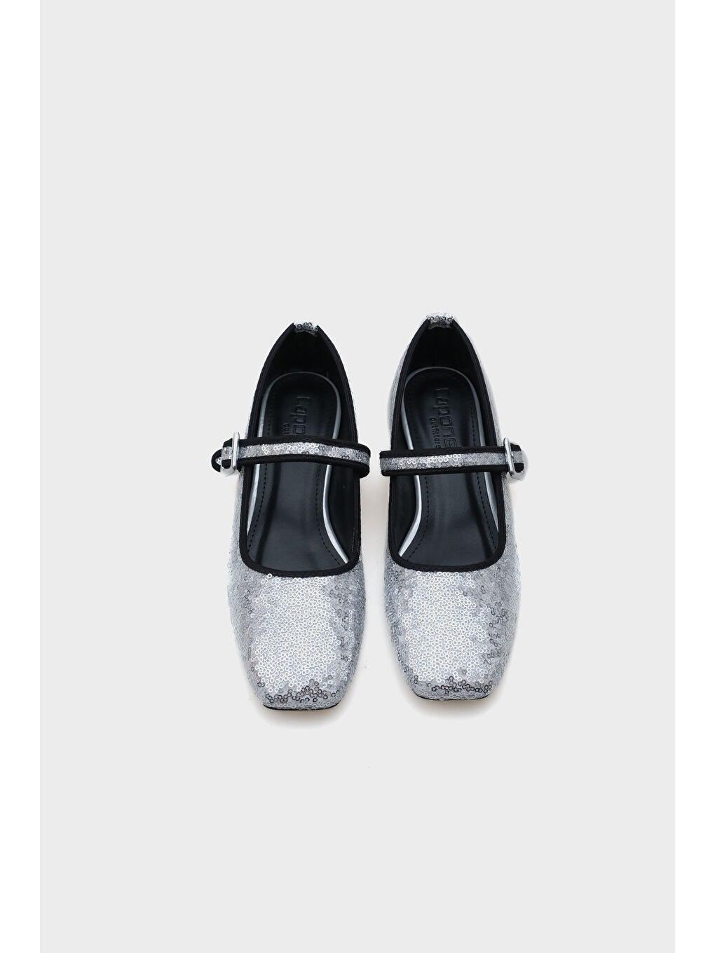 Gri Aster Tek Bantlı Tokalı Kadın Babet-6