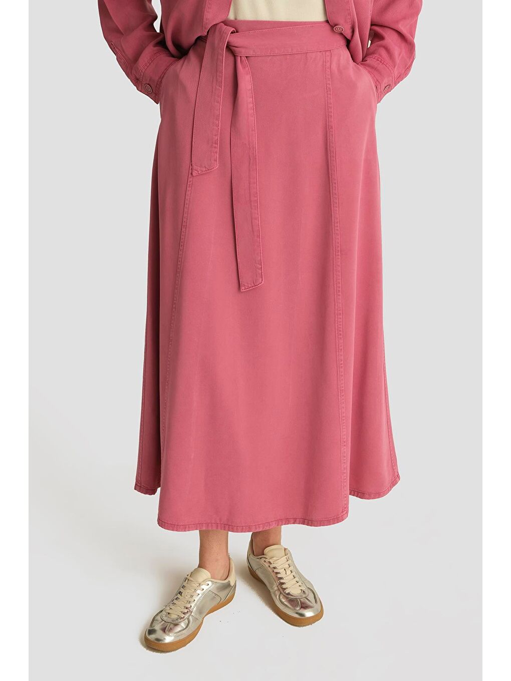 Pembe Ceketli Lyocell Takım 25Yd9137 Sümbül-3