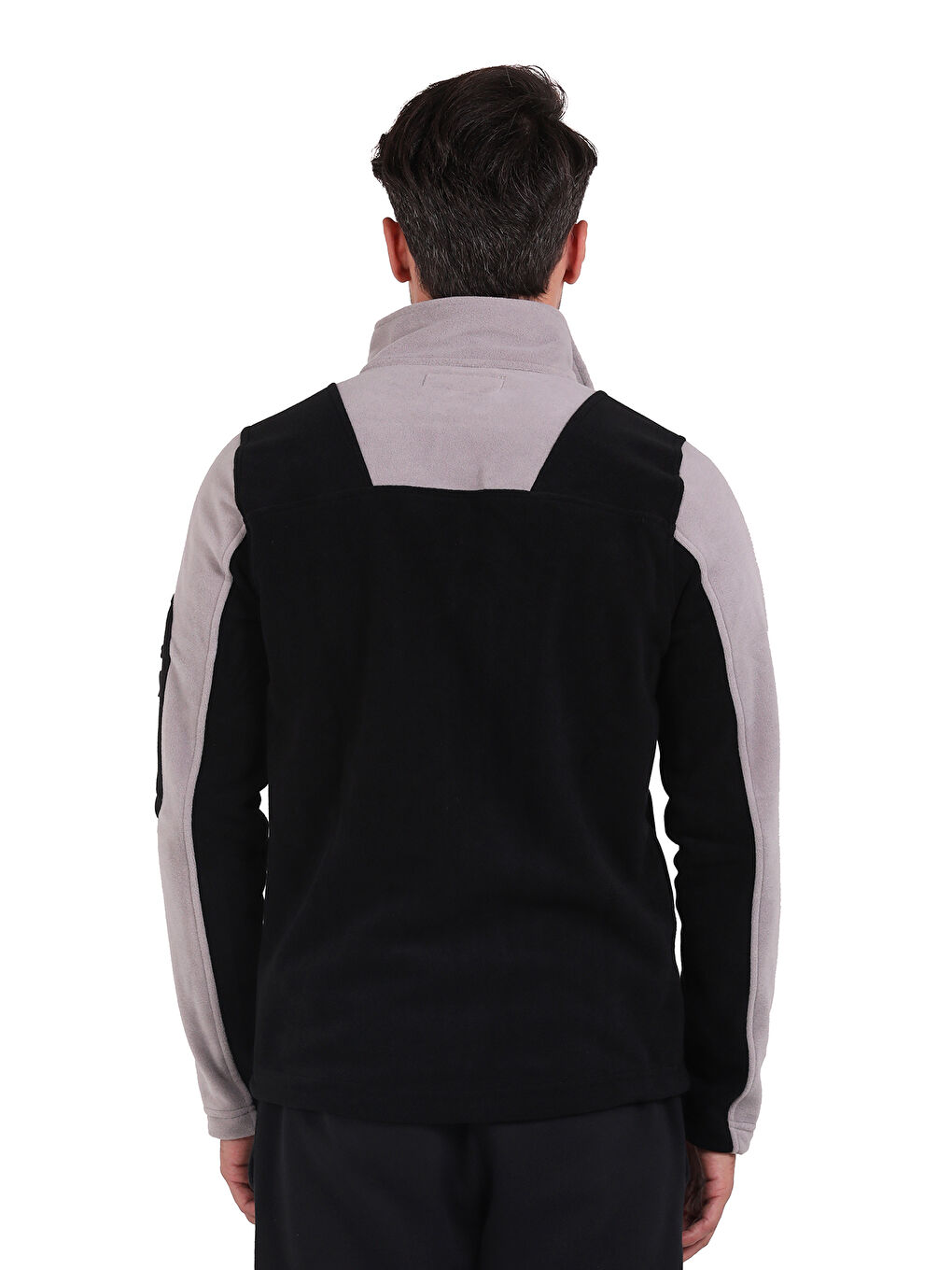 Siyah Evo Pro Erkek Polar Fermuarlı Sweatshirt-2