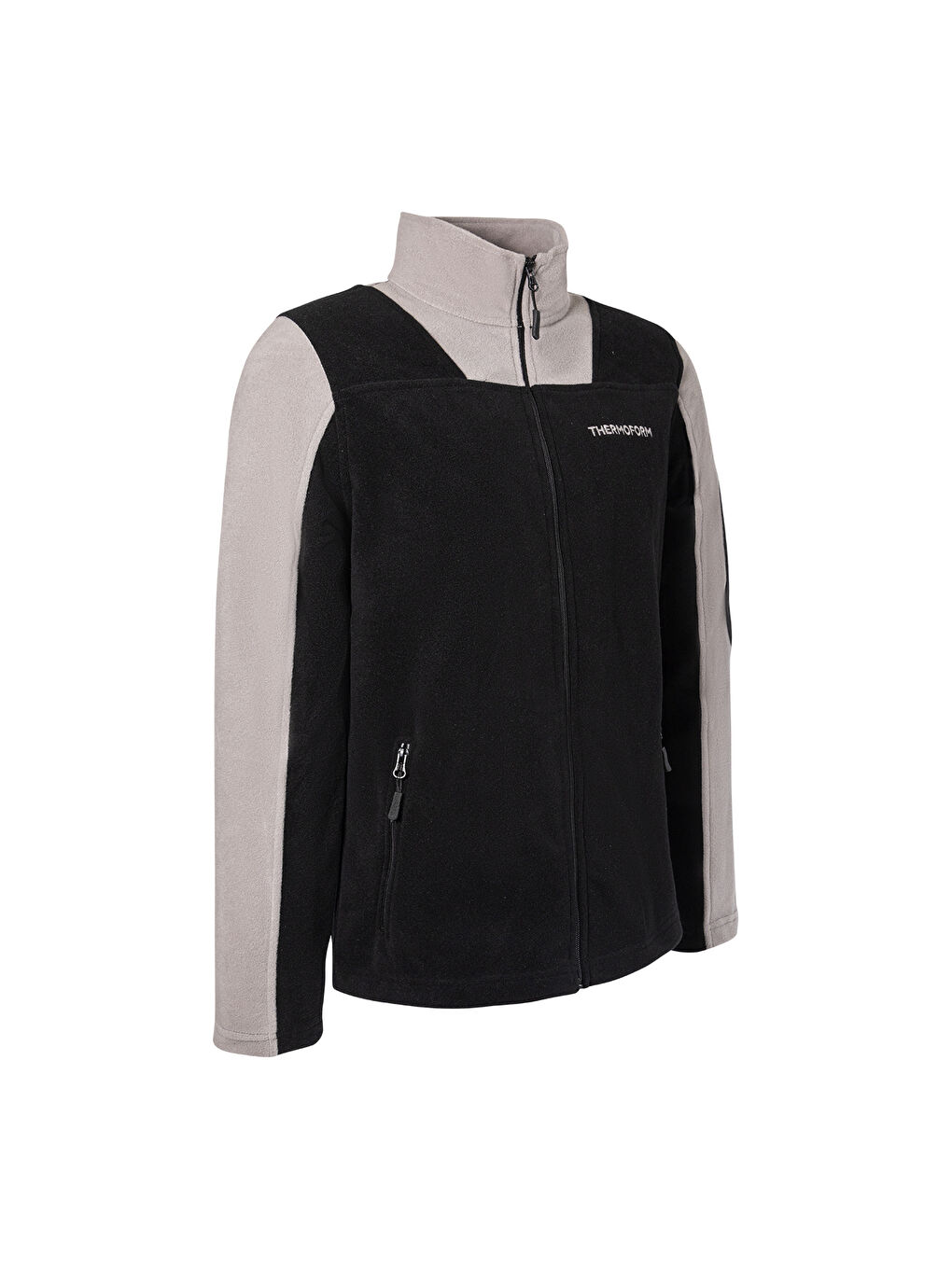 Siyah Evo Pro Erkek Polar Fermuarlı Sweatshirt-3