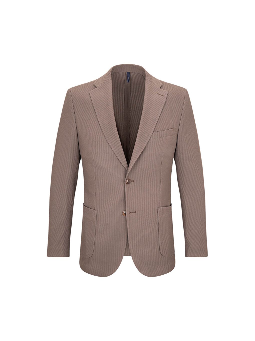 Kahverengi Comfort Fit Mono Yaka Klasik Ceket
