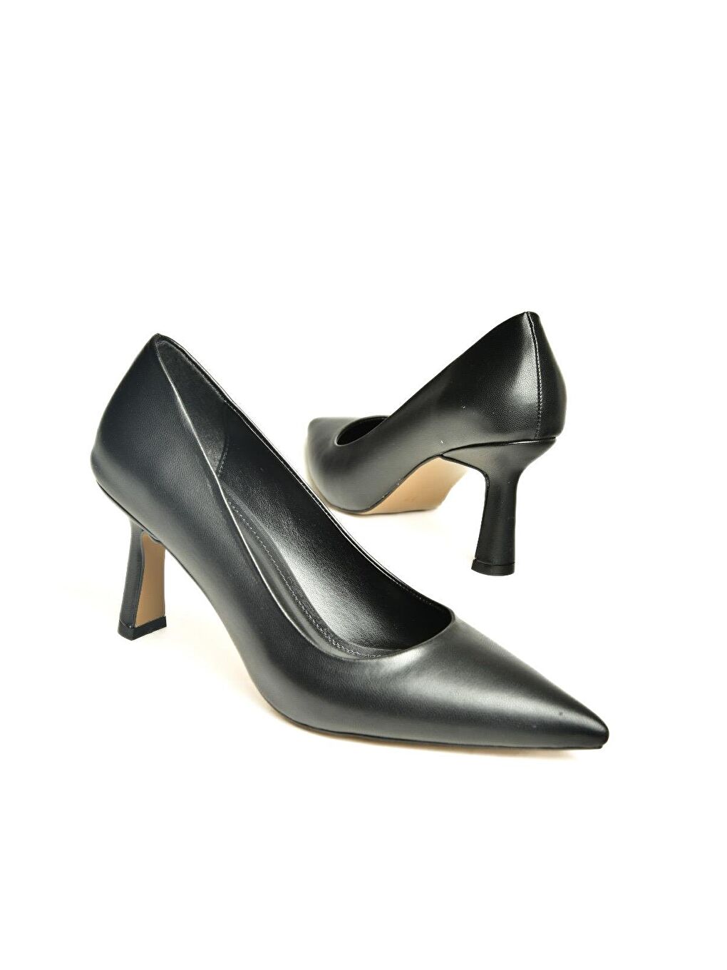 U8207200 Siyah Kadın Topuklu Ayakkabı-2