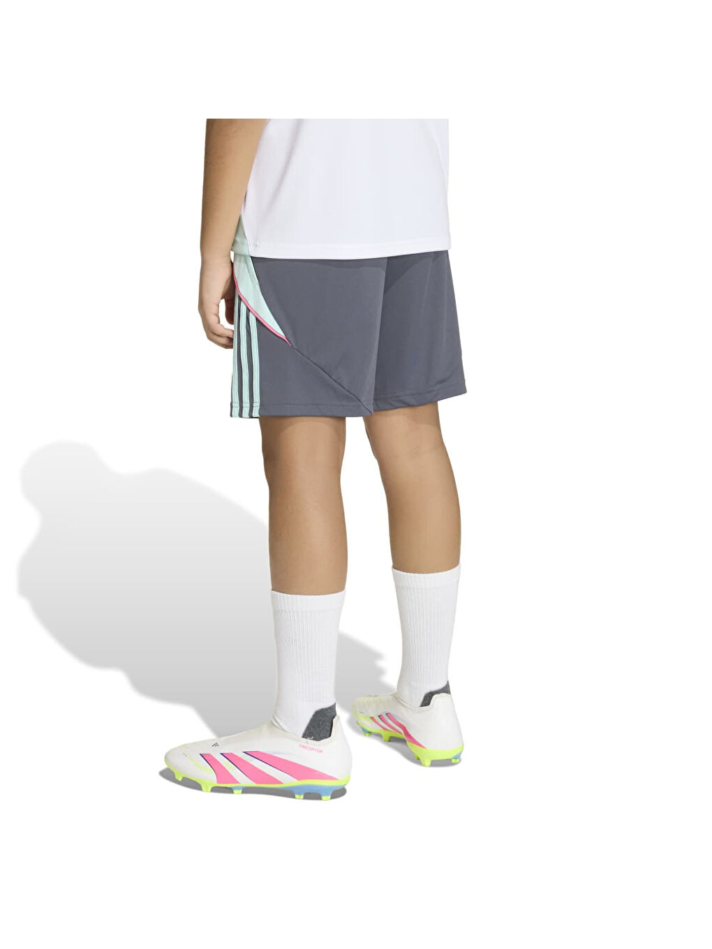 Messi Çocuk Gri Şort-1