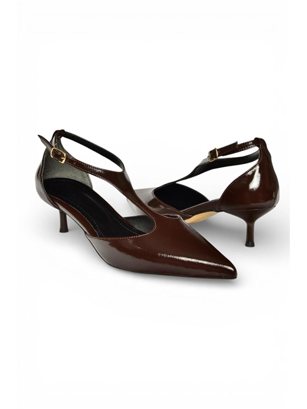 Kahverengi Kadın Topuklu Ayakkabı Y480569960-1