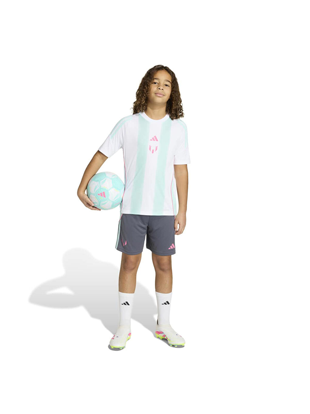 Messi Çocuk Gri Şort-2