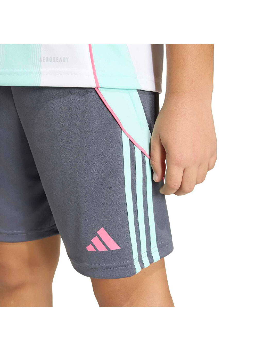 Messi Çocuk Gri Şort-4