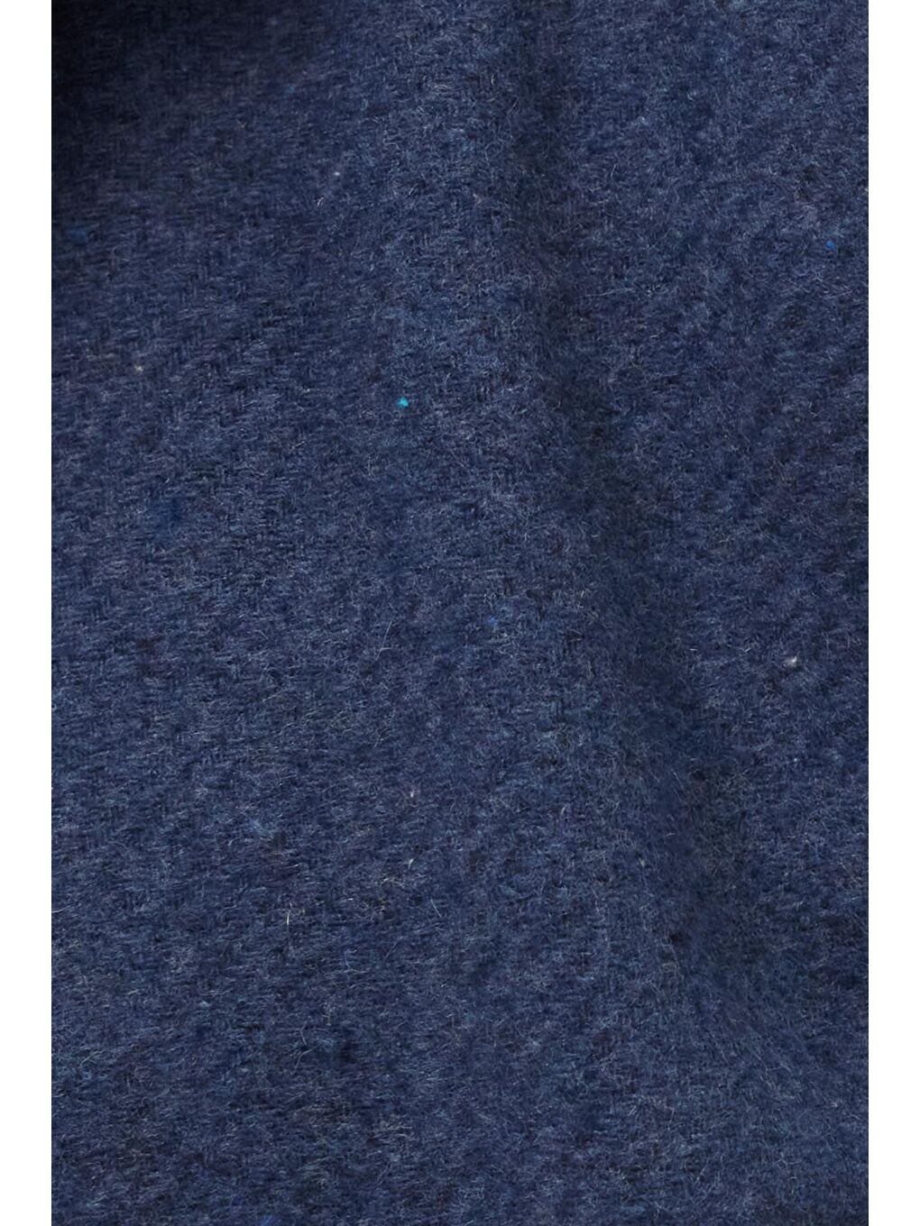 Erkek Relax Fit Rahat Kesim Fermuarlı Çift Cep Kapüşonlu İndigo Sweatshirt-4