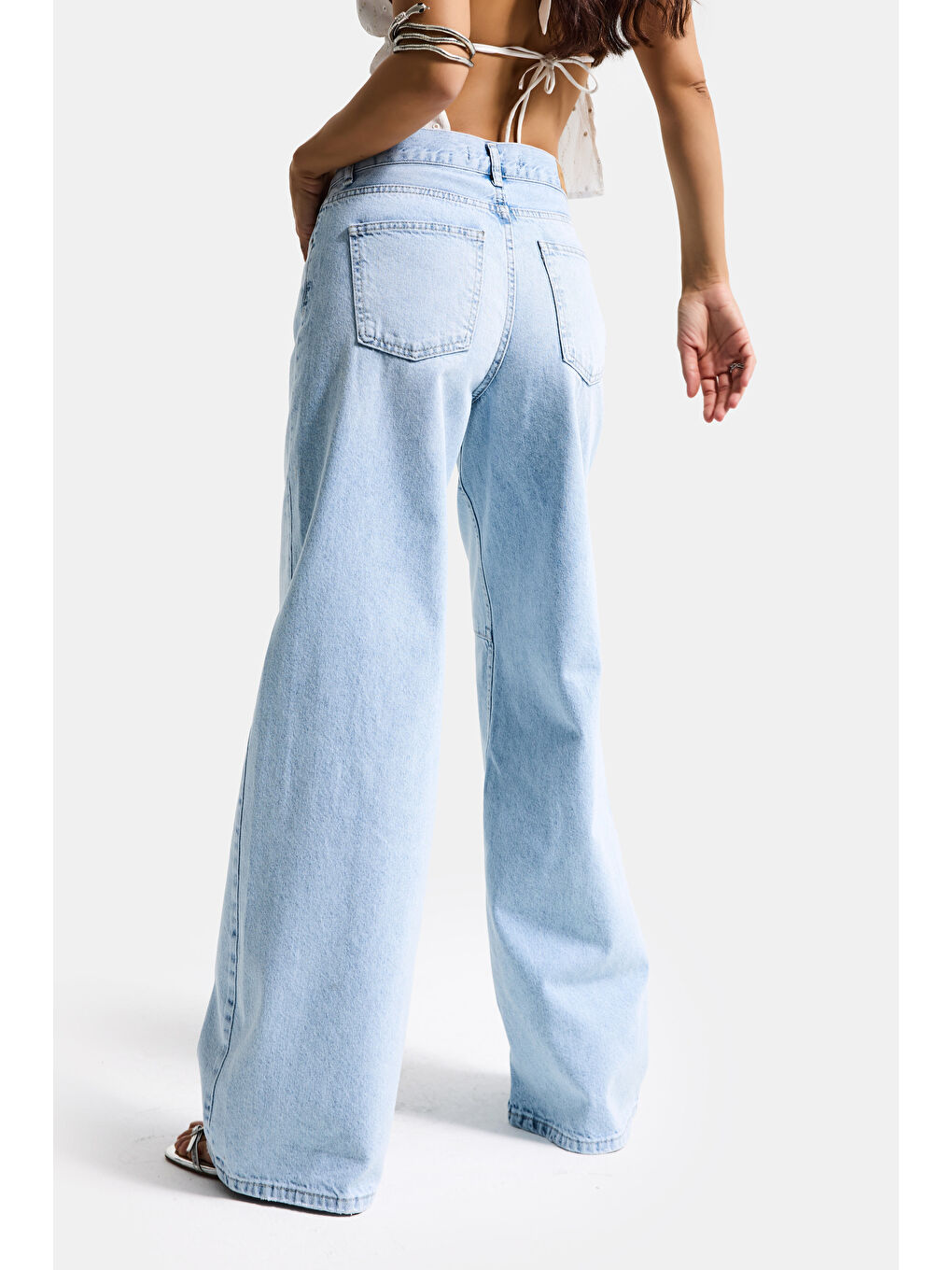 Mavi Kadın Ice 4s6-3 Wide Leg Barrel Fit %100 Pamuk Denim Jean-5