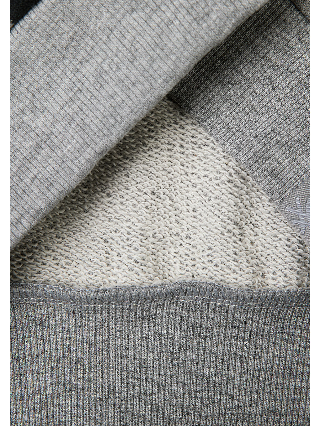 Erkek Çocuk Gri Mix Tamamı Desenli Logo Etiketli Bol Kalıp Kapüşonlu Sweatshirt-2