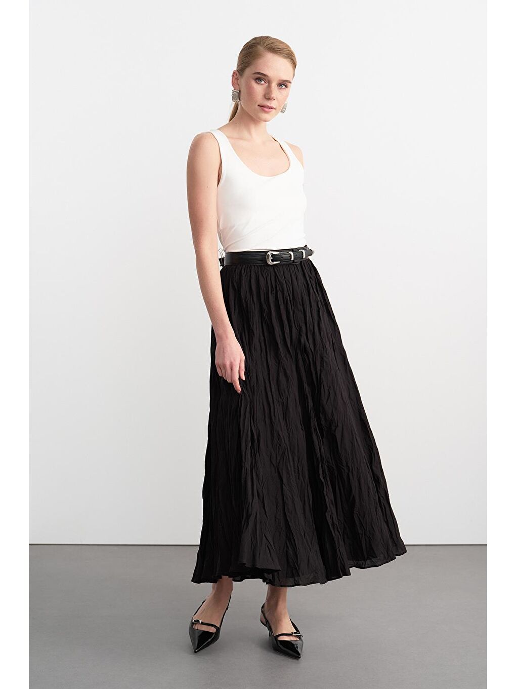Nora Piliseli Etek Siyah