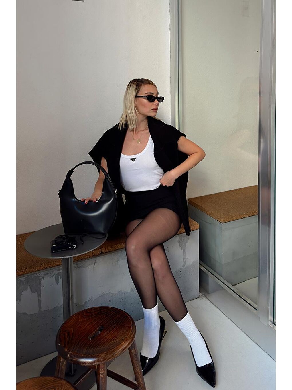 Docpe Bucket Çapraz Çanta Siyah-7