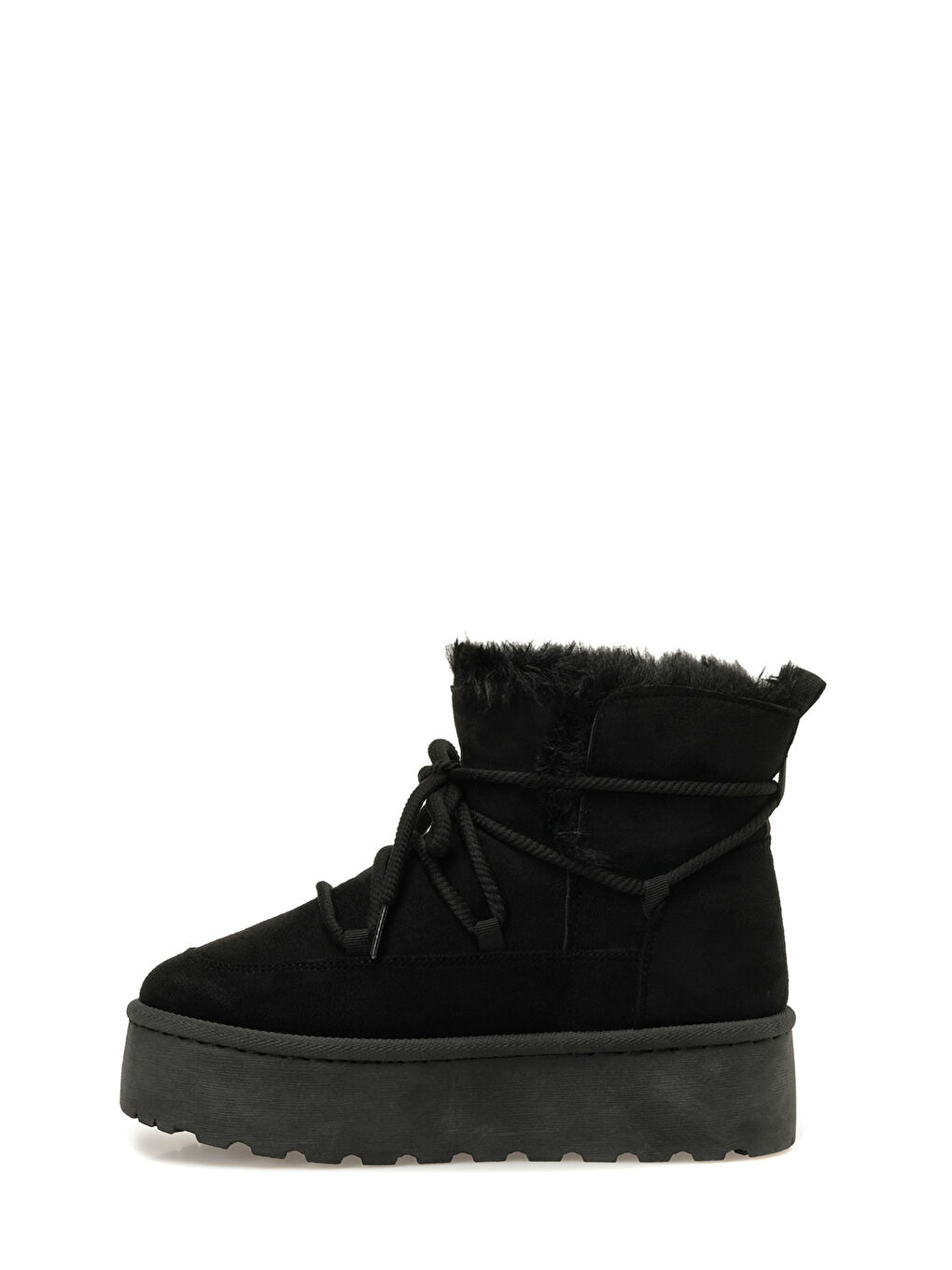 25K-8138 5PR Siyah Kadın Kar Botu-2