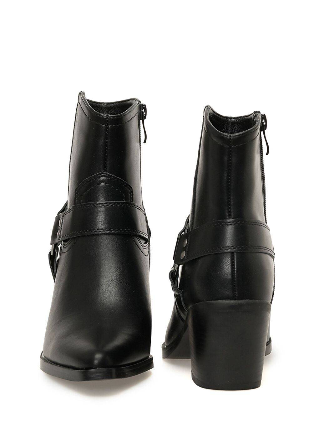 25K-8003 5PR Siyah Kadın Kovboy Bot-4