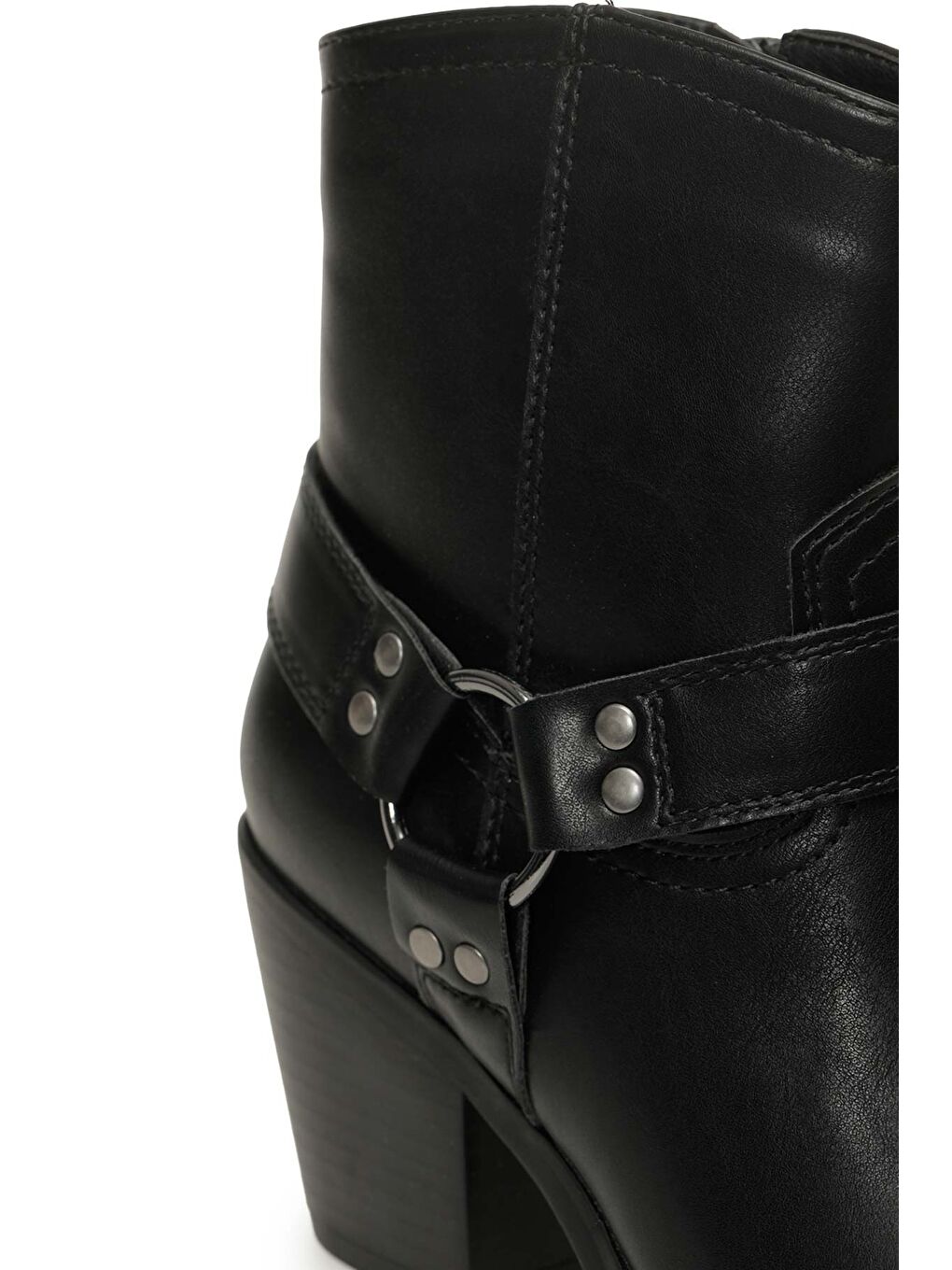 25K-8003 5PR Siyah Kadın Kovboy Bot-6