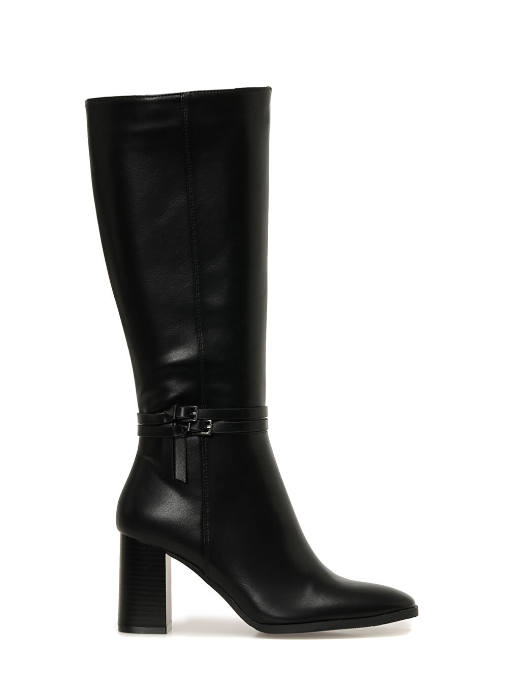 25K-8146 5PR Siyah Kadın Topuklu Çizme