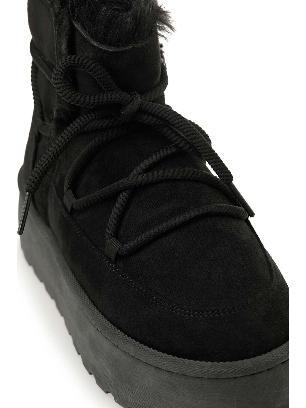 25K-8138 5PR Siyah Kadın Kar Botu-6