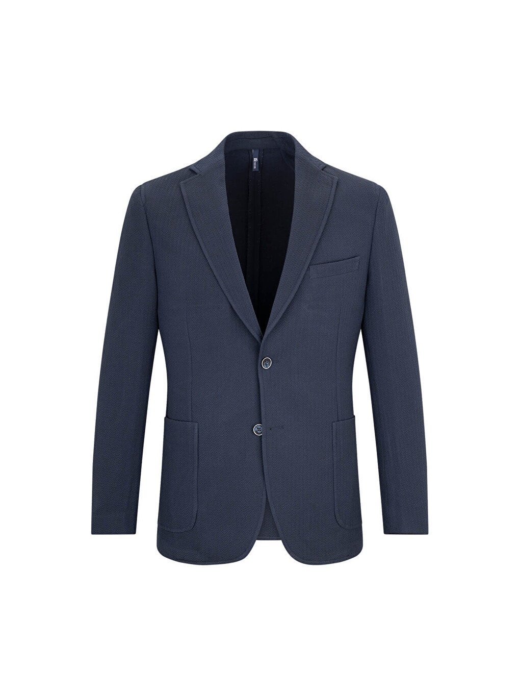 Lacivert Slim Fit Mono Yaka Klasik Ceket