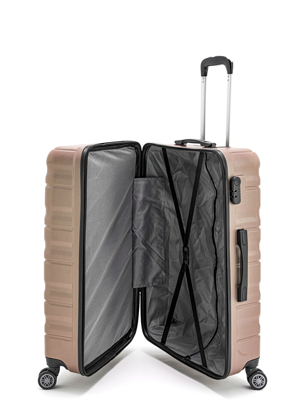 Sarı Abs Baklava Desenli Valiz Seti-7