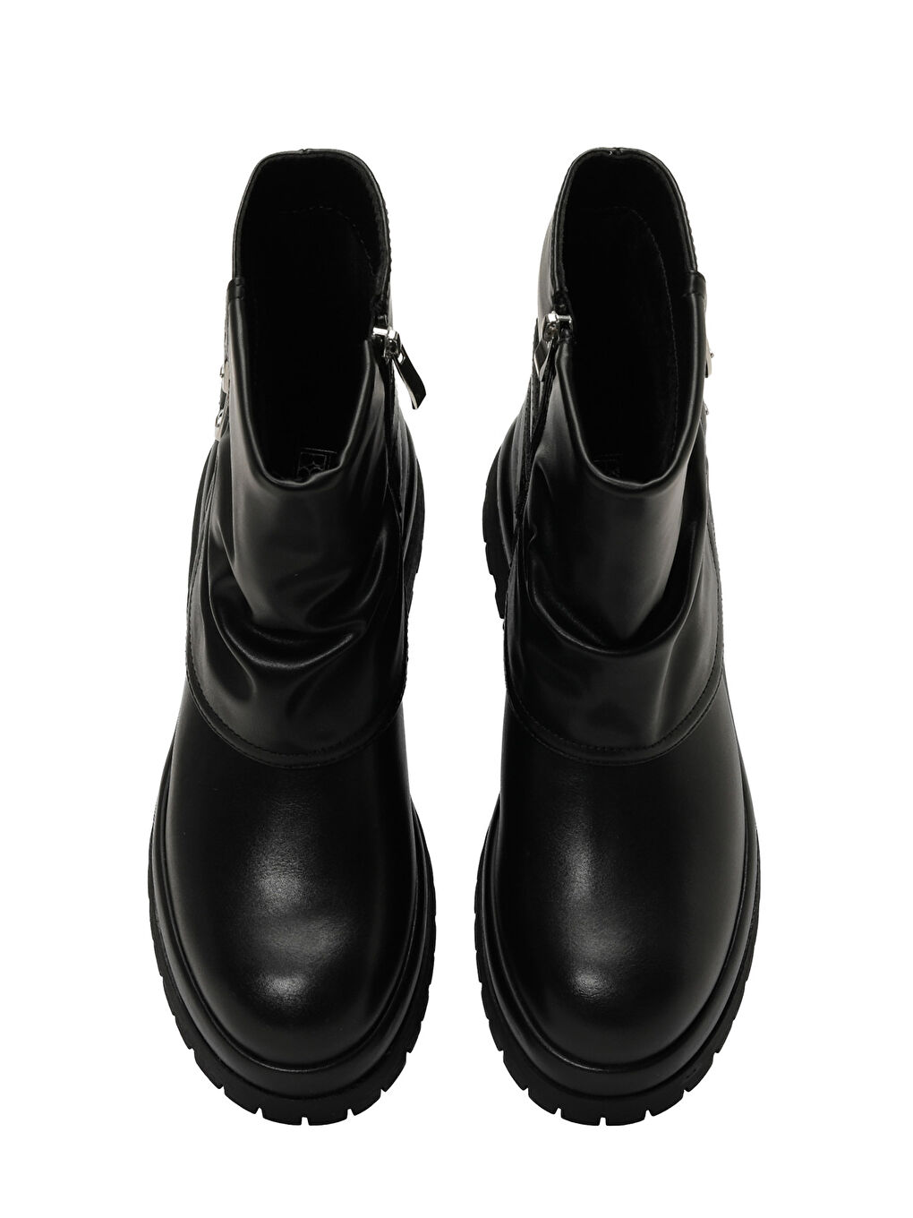 25K-8103 5PR Siyah Kadın Biker Bot-3