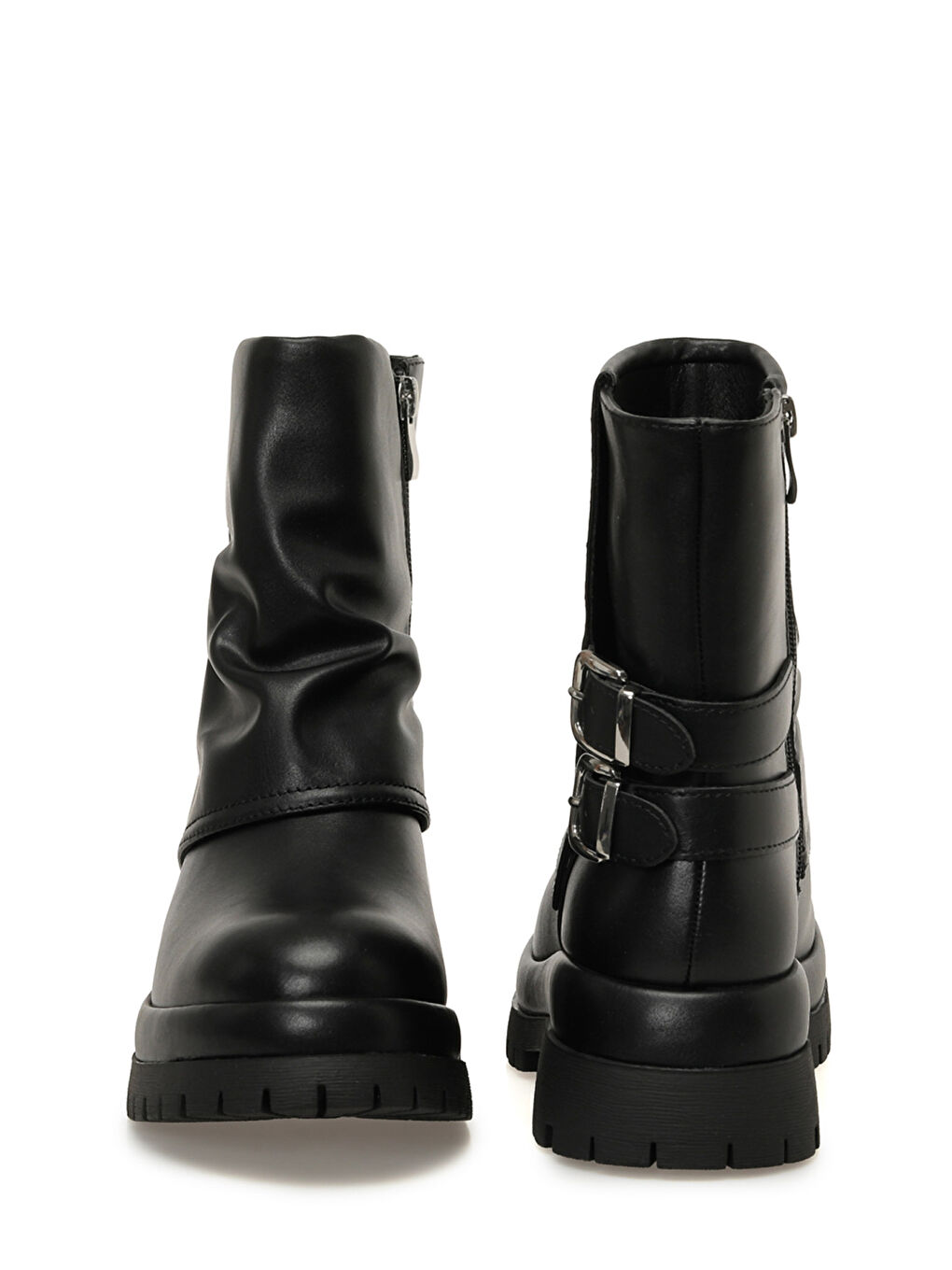 25K-8103 5PR Siyah Kadın Biker Bot-4