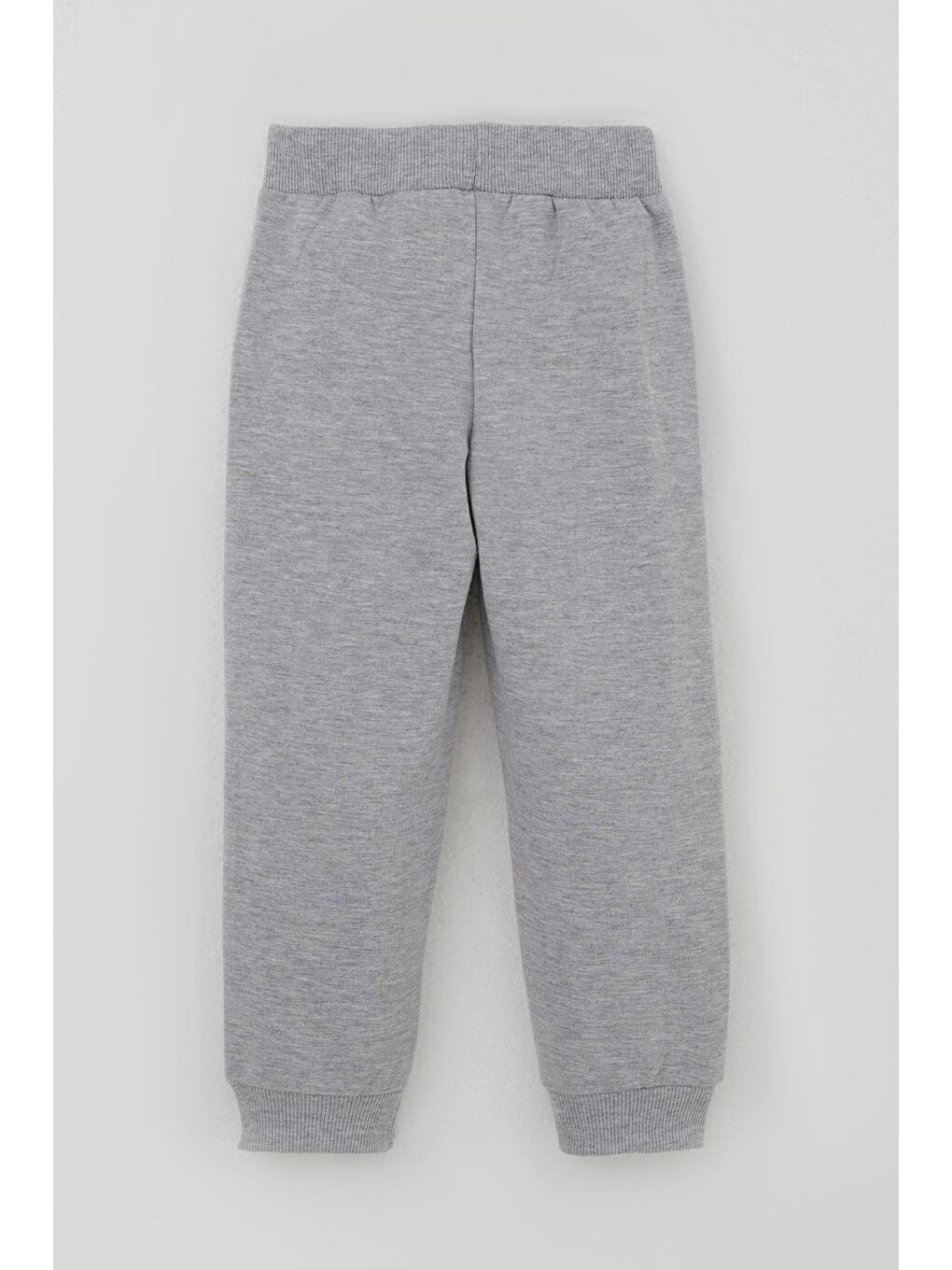 Erkek Çocuk Eşofman Takımı Yazı Baskılı Kolları Renk Bloklu Gri Melanj (3-6 Yaş)-4