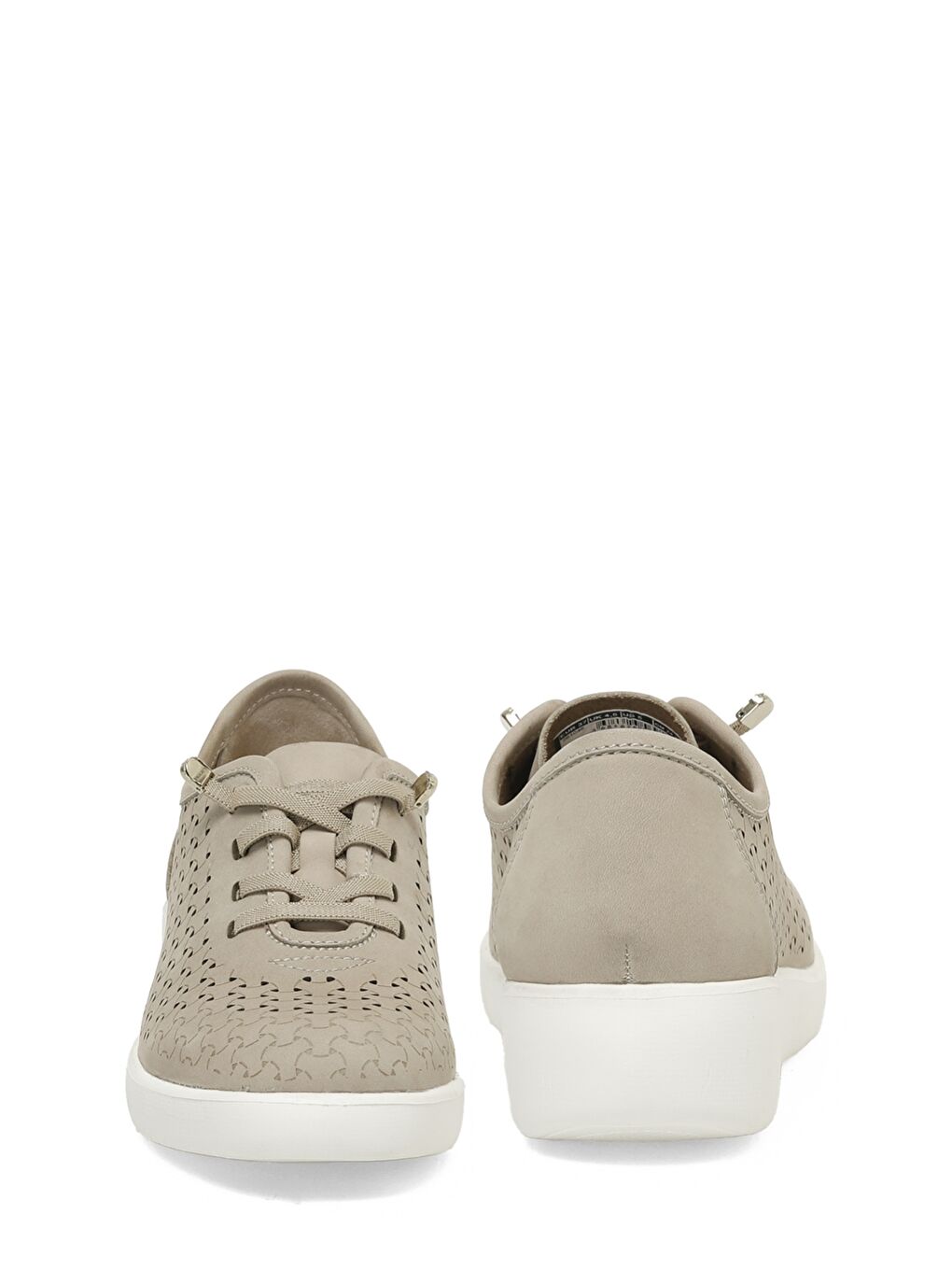 105550.SZ5FX Bej Kadın Dolgu Ayakkabı-4