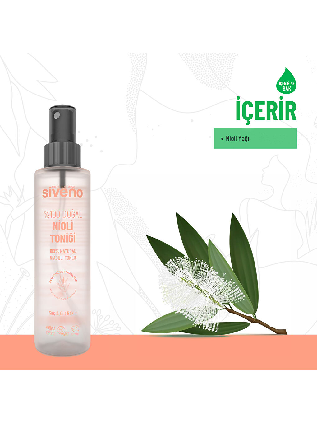 %100 Doğal Nioli Suyu Jeani Koku Önleyici Arındırıcı Ferahlatıcı Hassas Bölge Toniği 150 ml-3