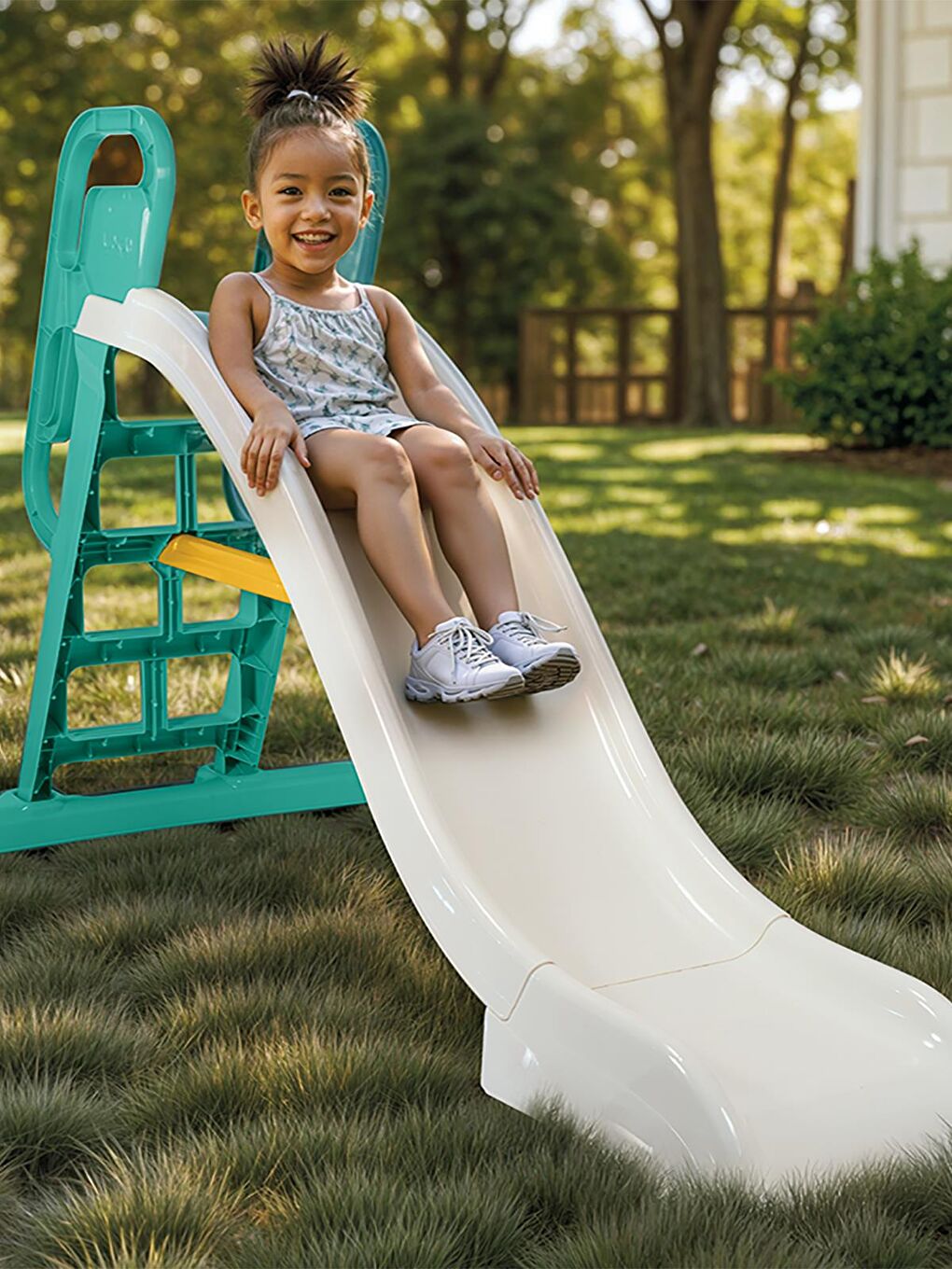 Oyuncak 2 si 1 Arada Büyük Su Kaydırağı - Yeşil Standart-3