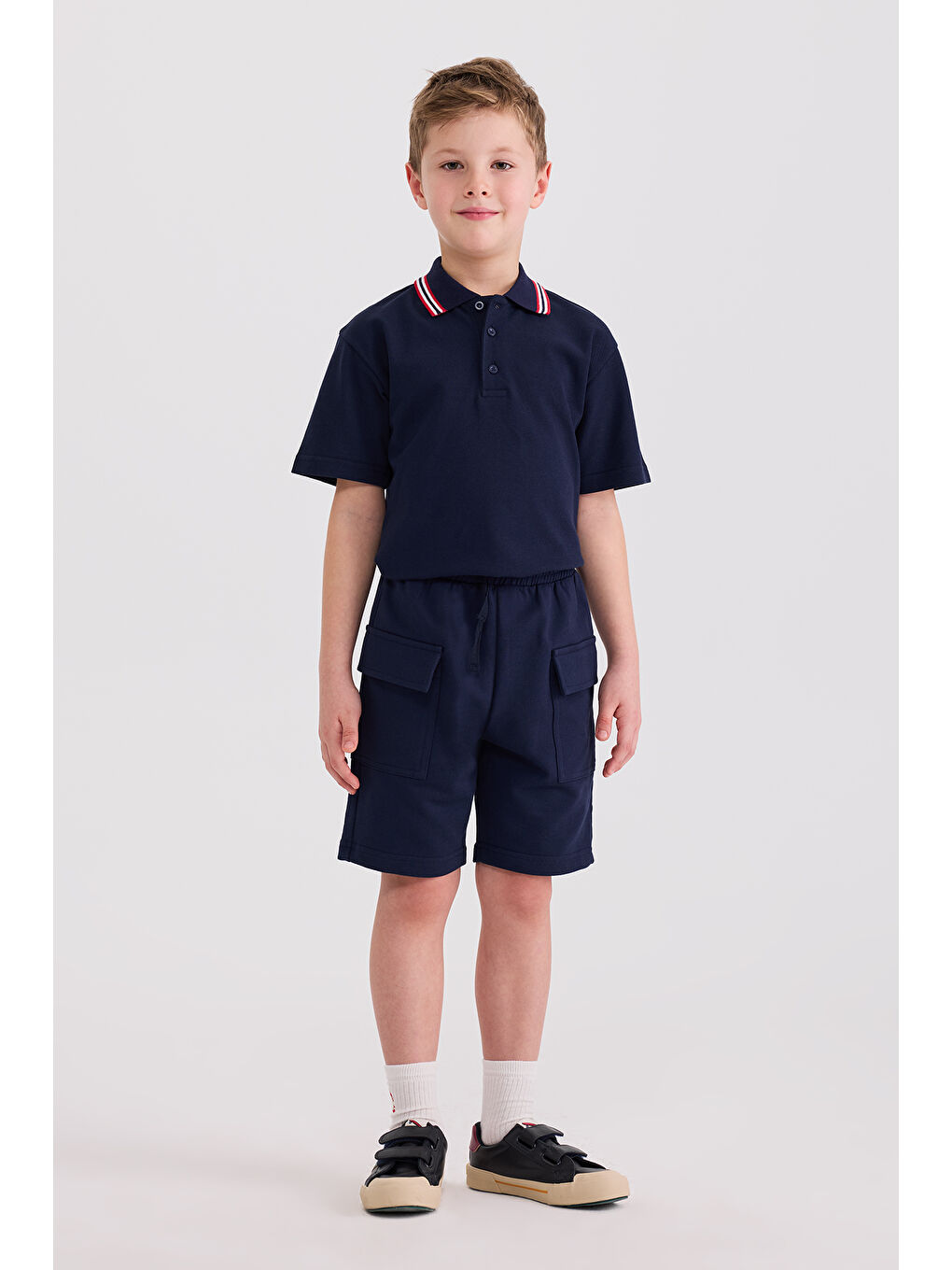 Erkek Çocuk Örme Lacivert Şort