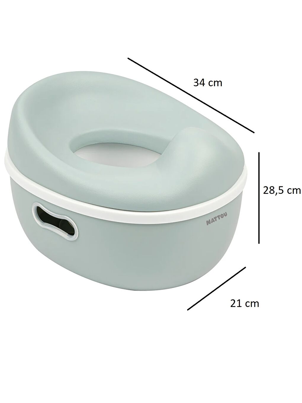 Nattou Potty Care 3 in 1 Lazımlık Oturak Ve Tuvalet Adaptörü - Yeşil - 1