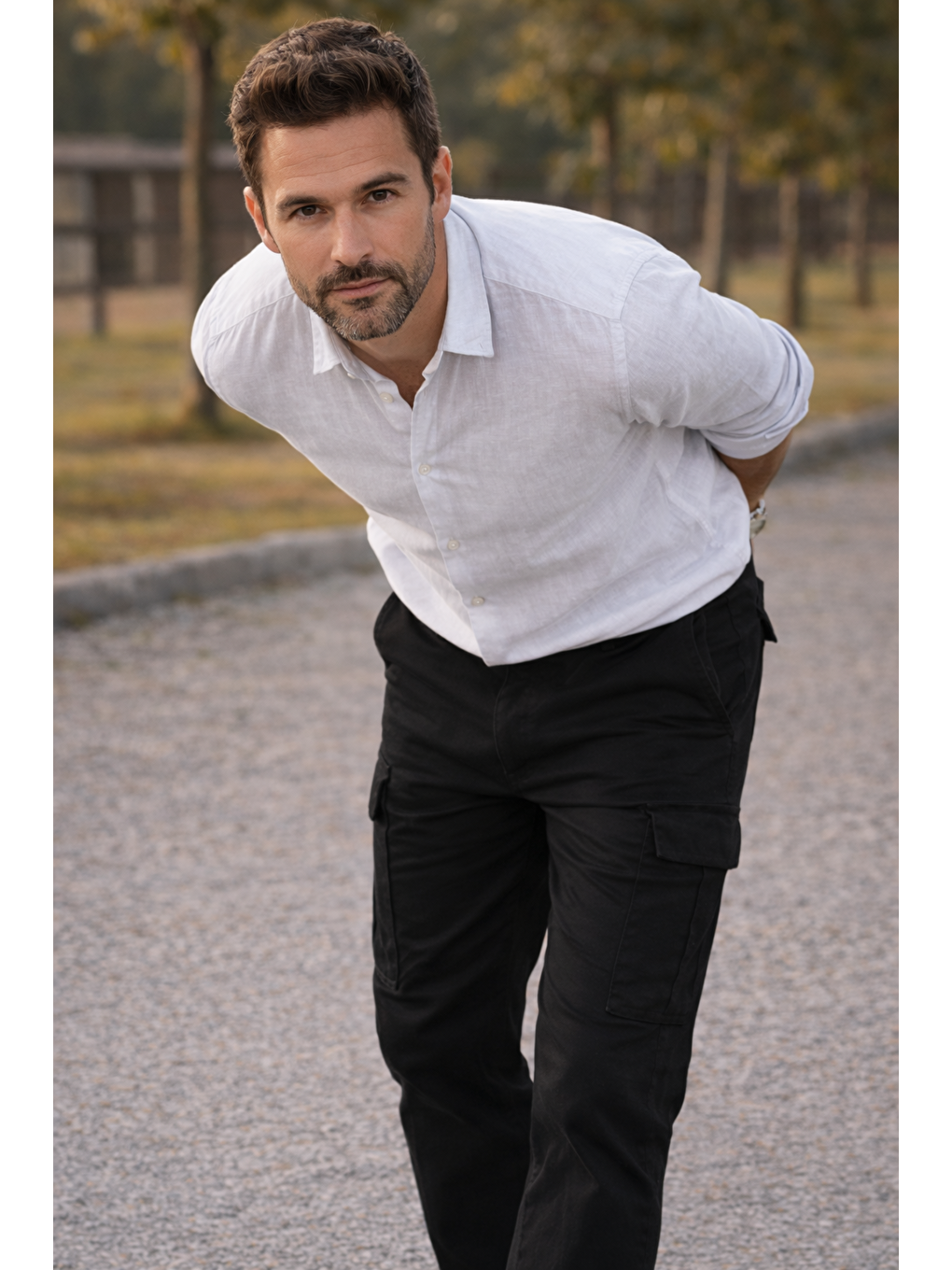 Erkek Premium Comfort Siyah Kargo Baggy Pantolon-3