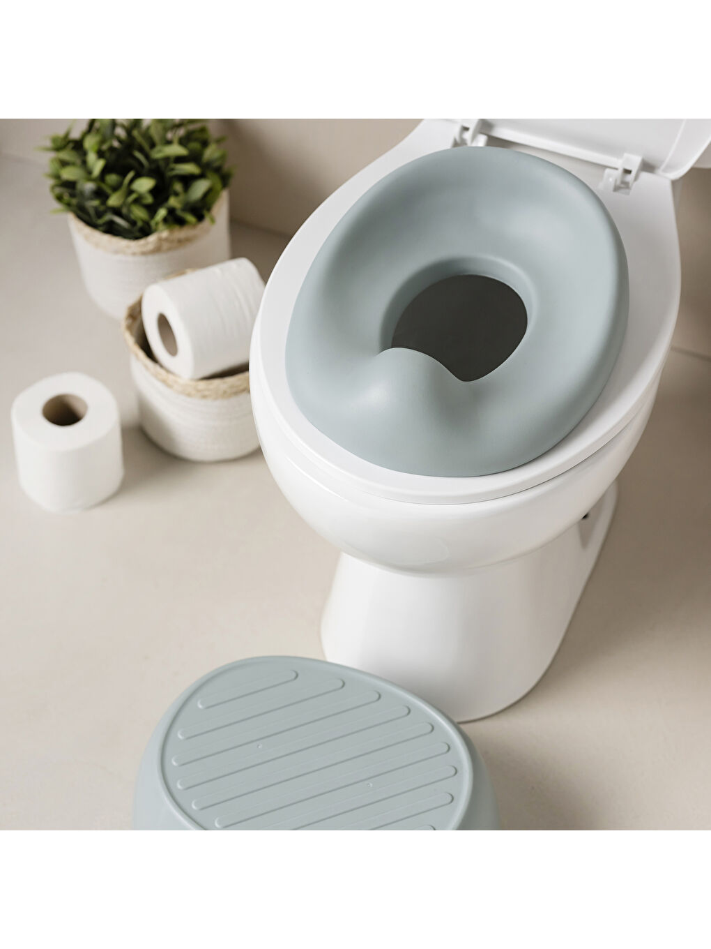 Nattou Potty Care 3 in 1 Lazımlık Oturak Ve Tuvalet Adaptörü - Yeşil - 6