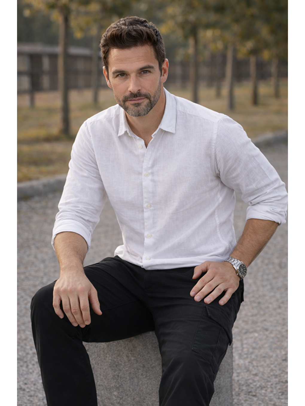 Erkek Premium Comfort Siyah Kargo Baggy Pantolon-4