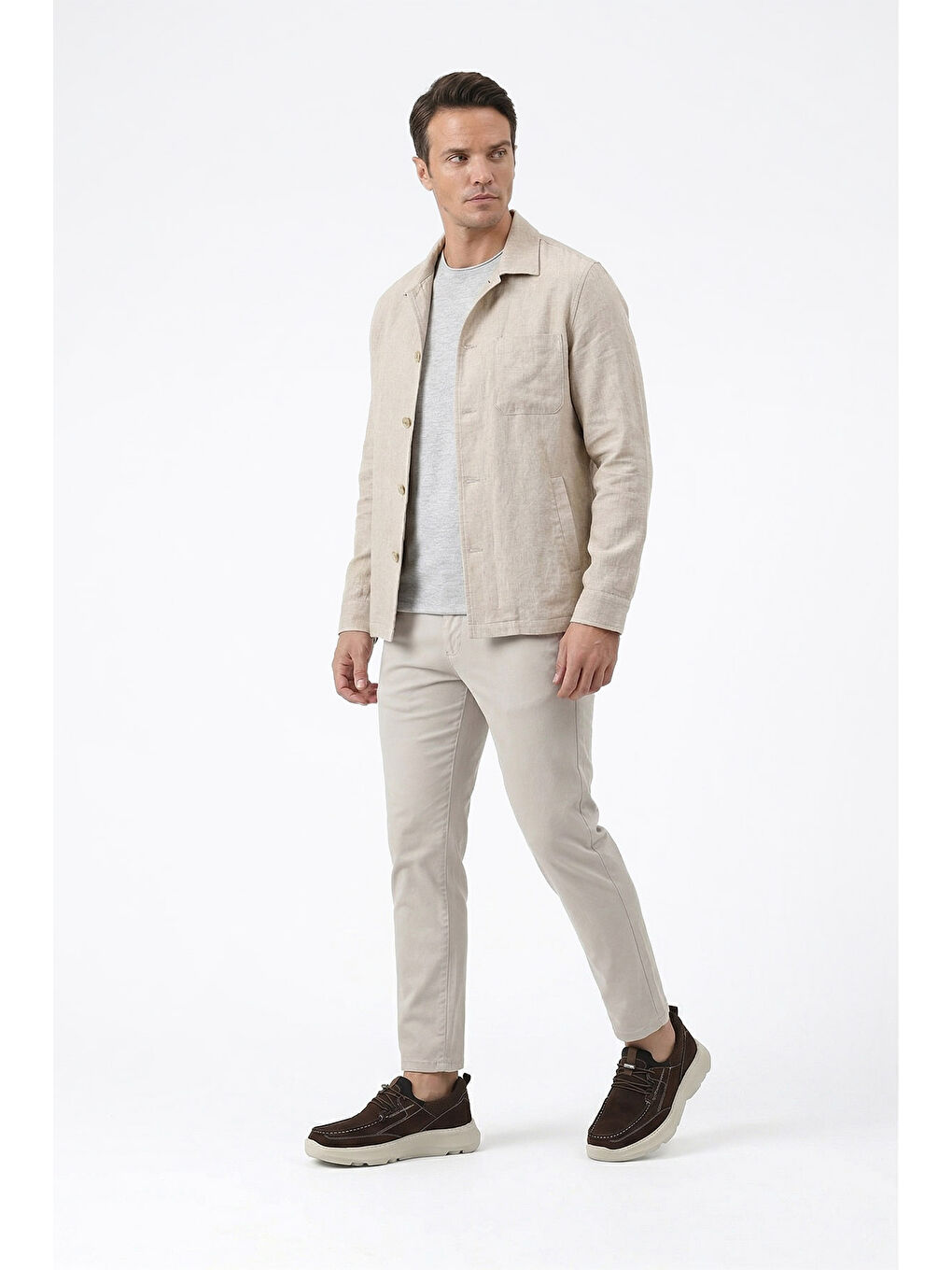 Kahverengi Erkek KAHVERENGİ Bağcıklı Hakiki Deri Comfort Ayakkabı-2