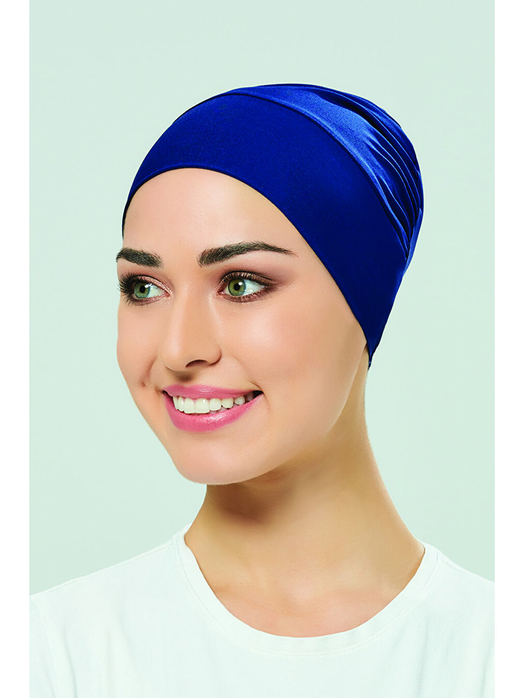 Havuz Deniz Düz Bone R-999-B Mavi03