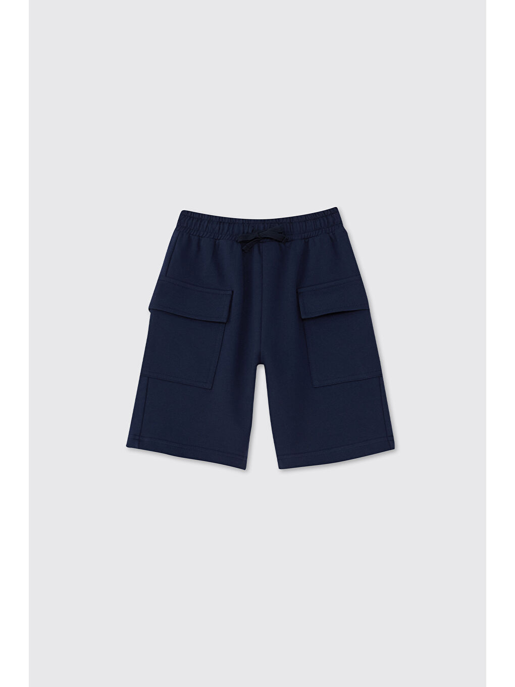 Erkek Çocuk Örme Lacivert Şort-2
