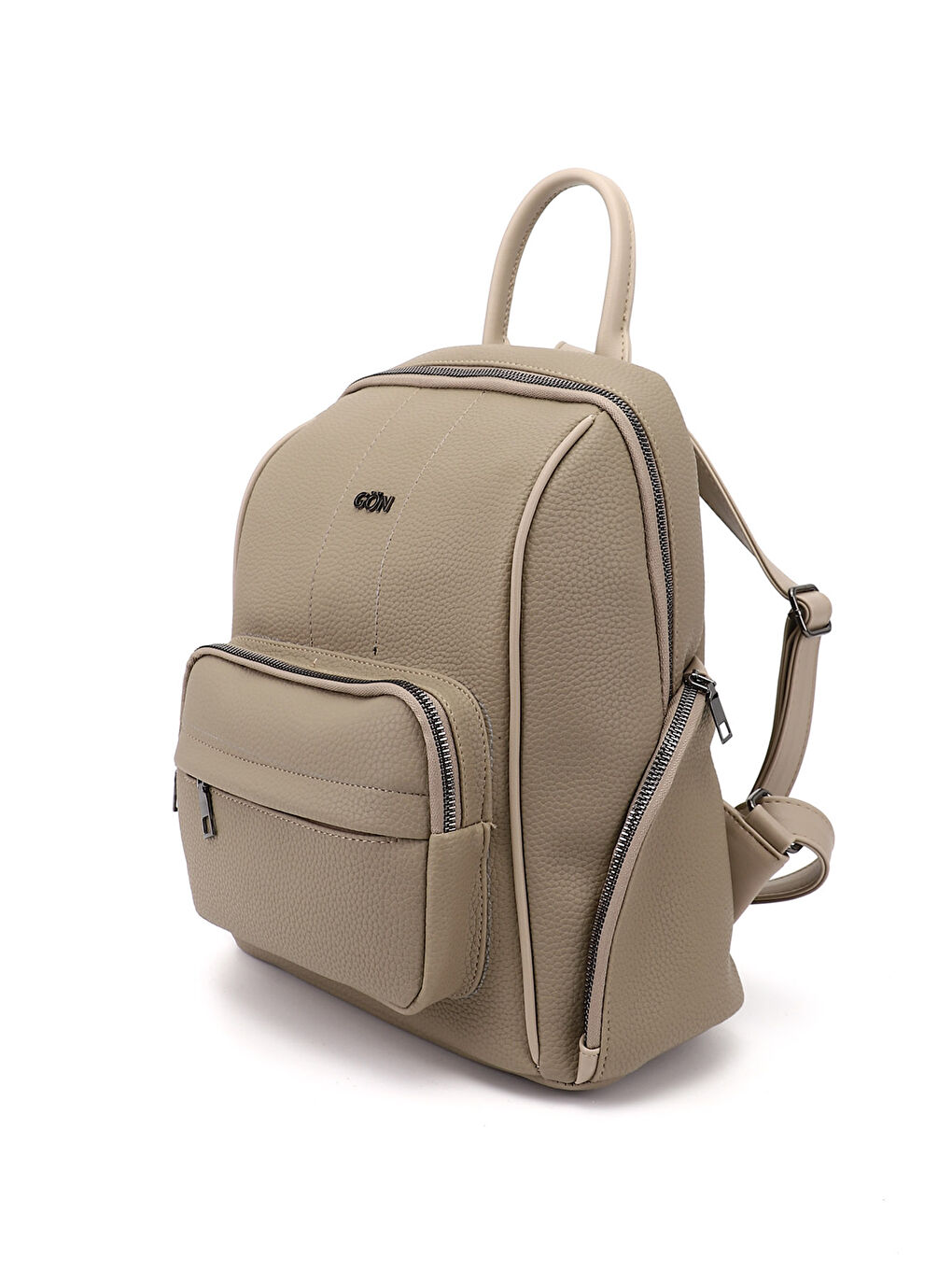 Bej Kadın KUM El ve Sırt Çantası-2