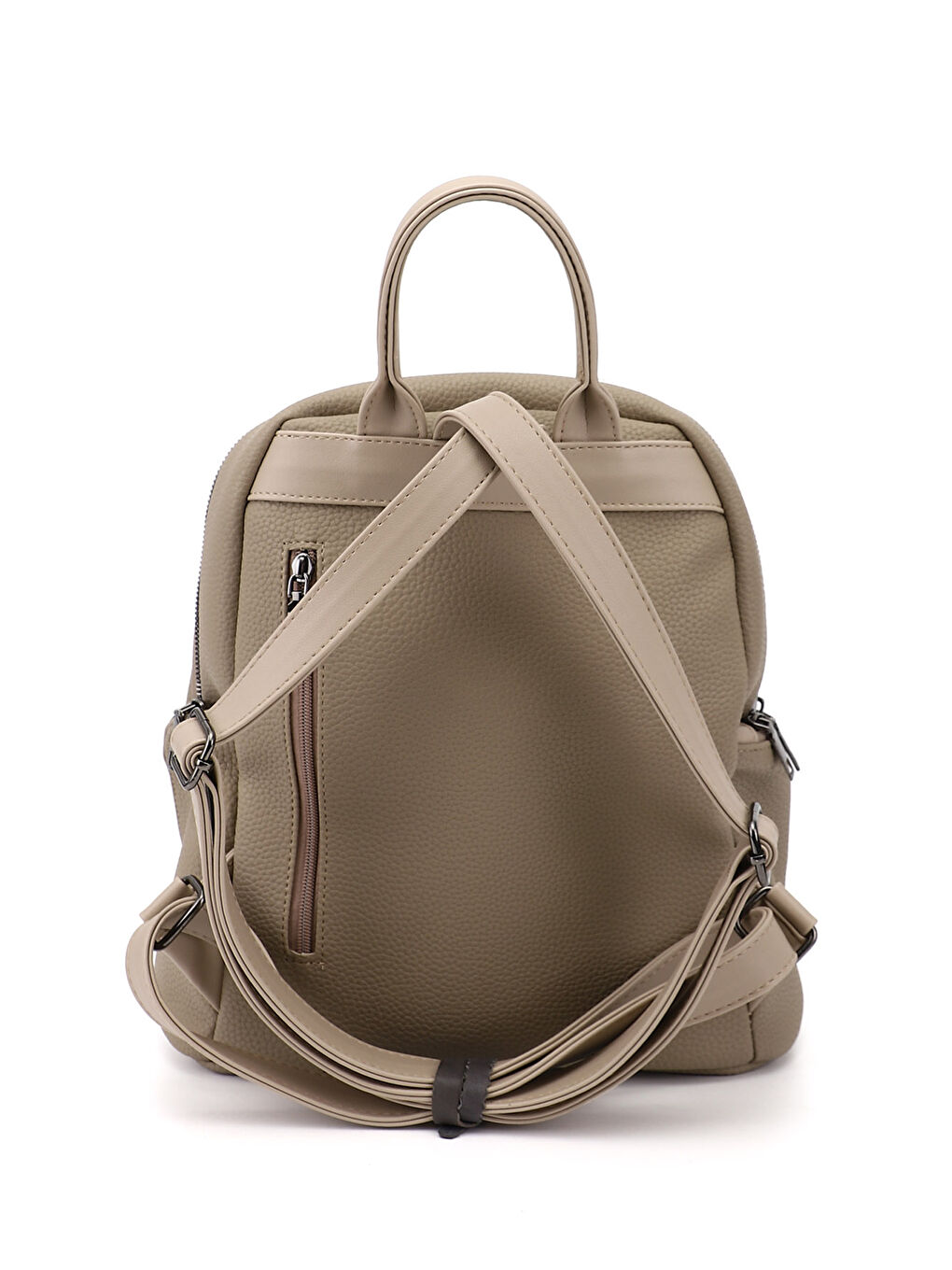 Bej Kadın KUM El ve Sırt Çantası-3