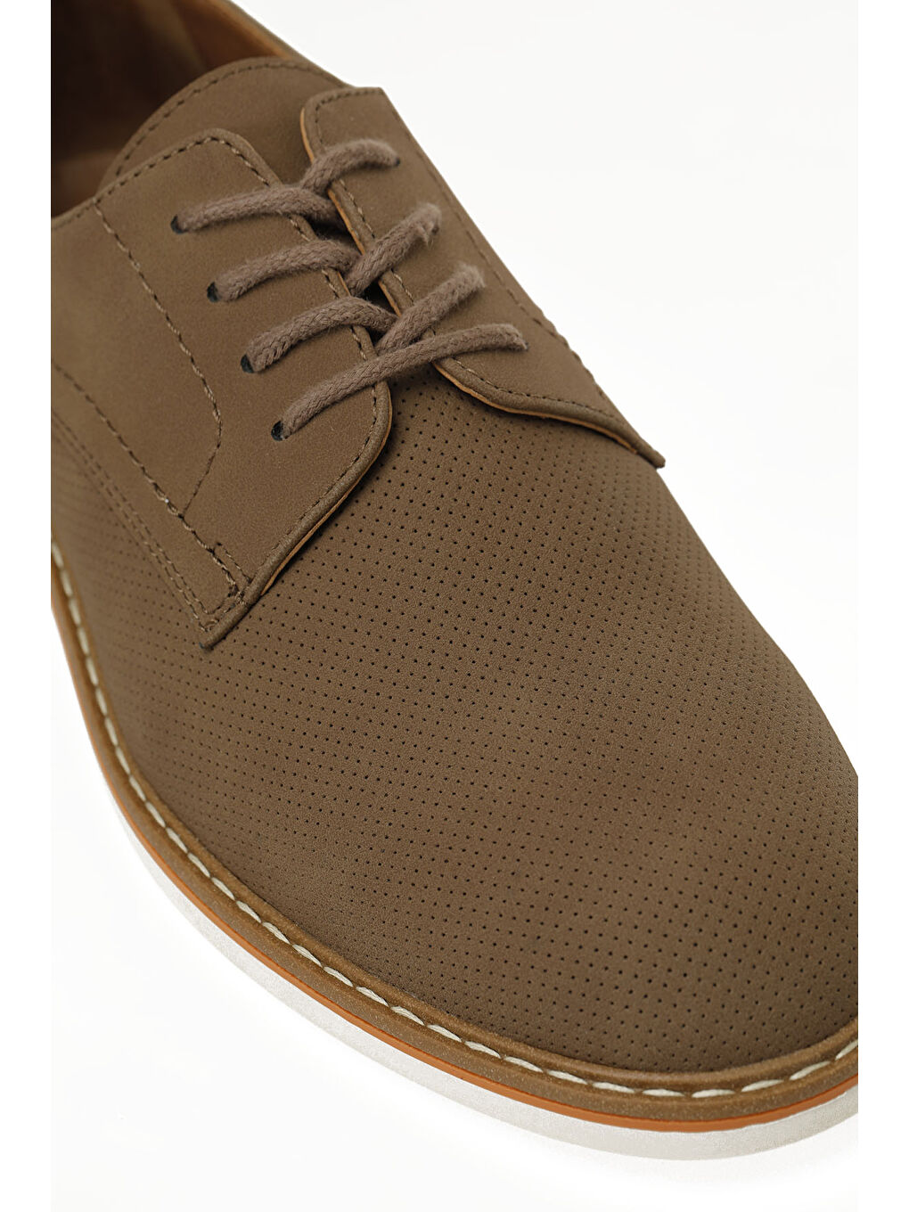 Kahverengi KIR JJ 5FX Taba Erkek Klasik Ayakkabı-6