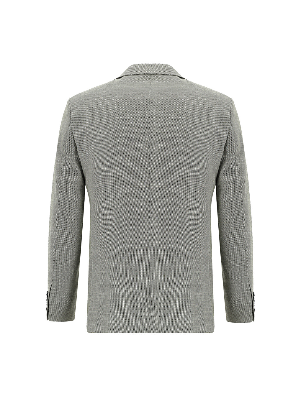Gri Super Slim Fit Ekstra Dar Kesim Klasik Desenli Takım Elbise-2