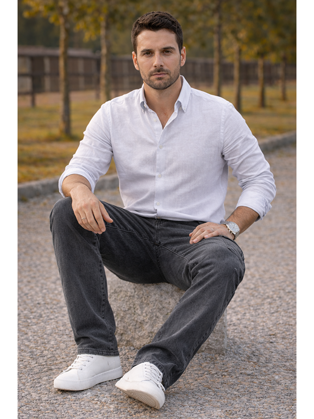 Erkek Premium Comfort Antrasit Kargo Baggy Pantolon-4