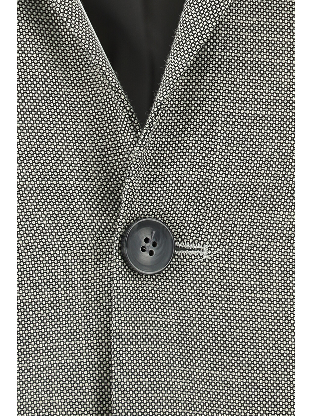Gri Super Slim Fit Ekstra Dar Kesim Klasik Desenli Takım Elbise-3