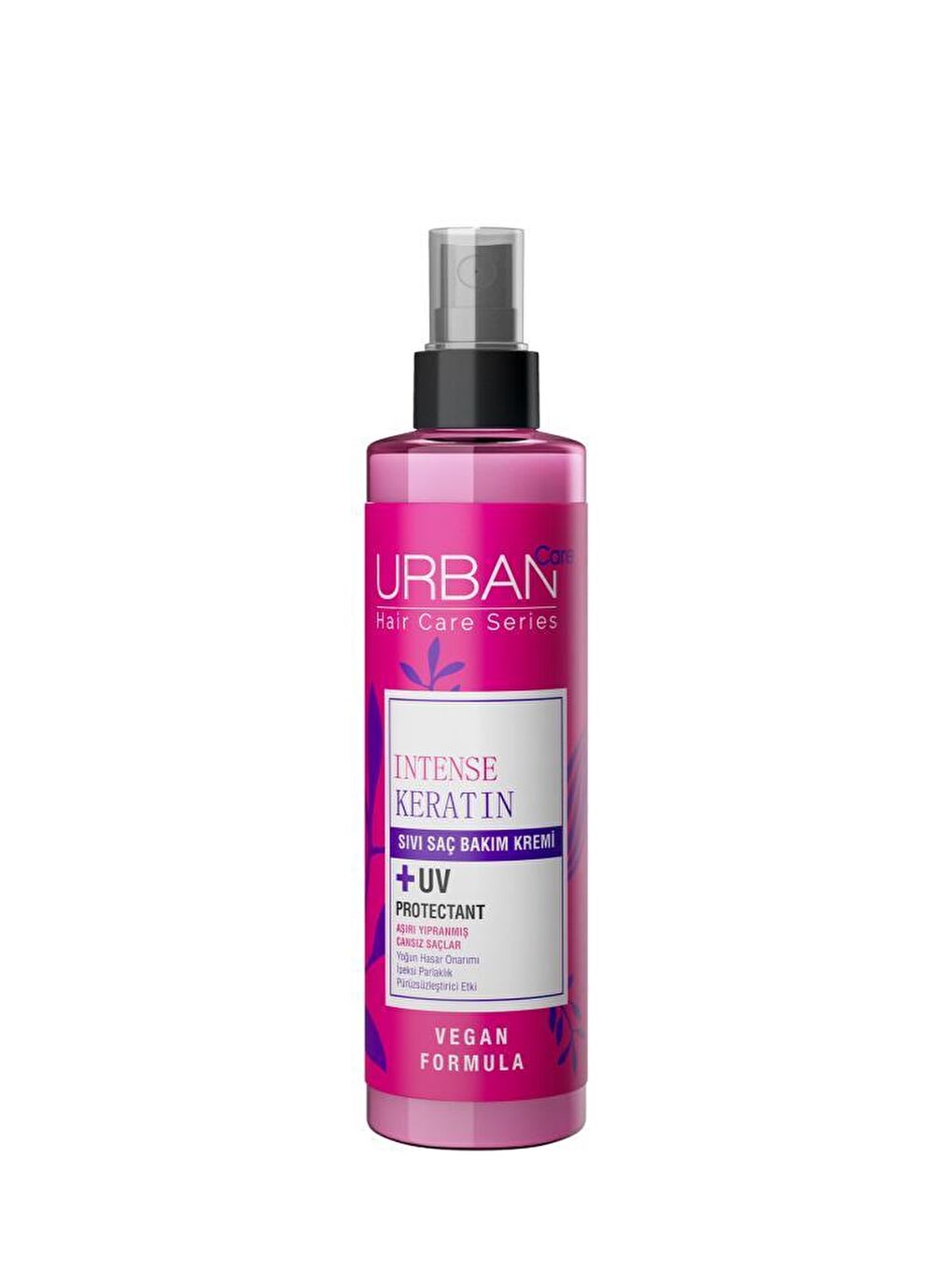 Urban Care Intense Keratin Aşırı Yıpranmış Cansız Saçlara Özel Sıvı Saç Bakım Kremi-Vegan-200 ML - 1