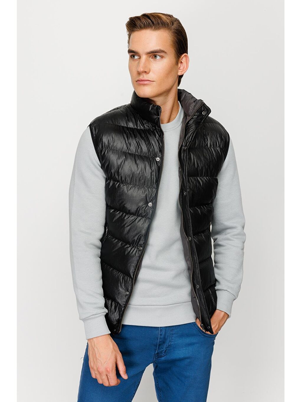 Erkek Siyah Pmp Şişme Yelek-5