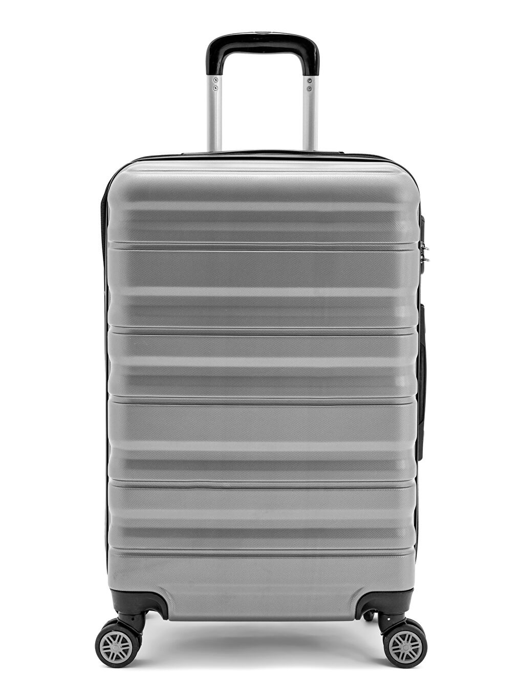 Gri Abs Baklava Desenli Valiz Seti-3