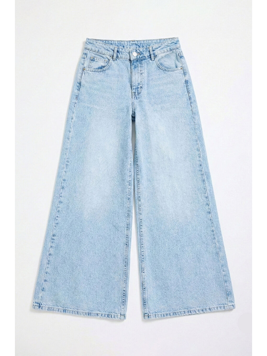 Mavi Kadın Ice 4s6-3 Elephant Leg Süper Bol %100 Pamuk Denim Jean-5